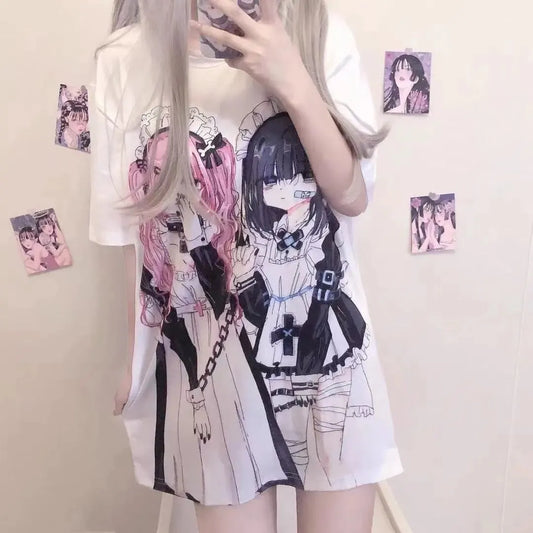 Summer Gothic Harajuku Clothes For Women Oversize T Shirt